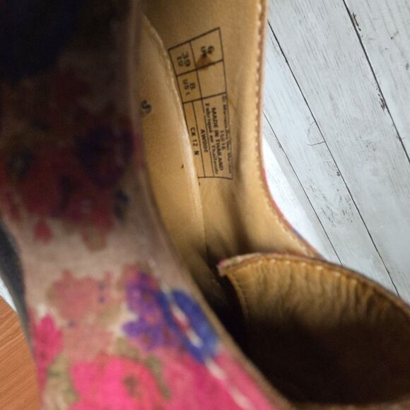 NWOT DR MARTENS BLACK FLORAL 3 EYE OXFORD SHOES SIZE 6UK/8US RARE VINTAGE - Picture 12 of 13